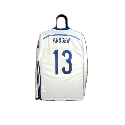 Denmark 2014-2015 #13 Hansen 6 (player issue) Away Football Shirt