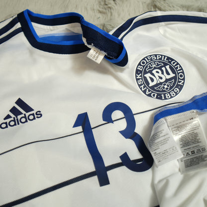 Denmark 2014-2015 #13 Hansen 6 (player issue) Away Football Shirt