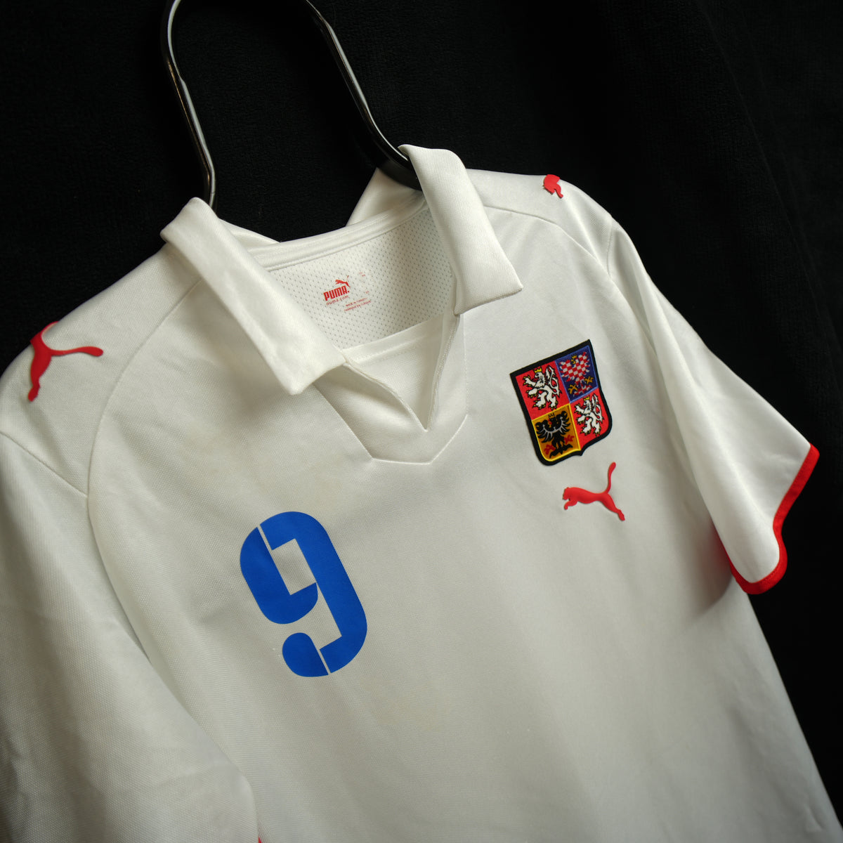 Czech Republic 2008-2009 #9 Koller M Away Football Shirt