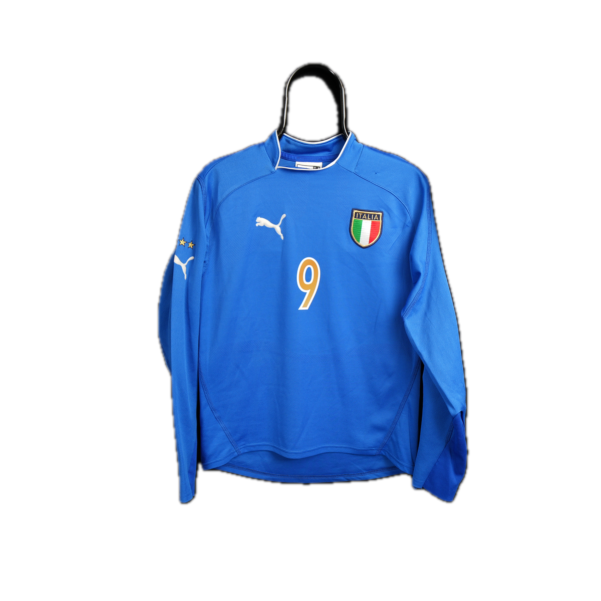 Italy 2003-20024 #9 Vieri M Home Football Shirt
