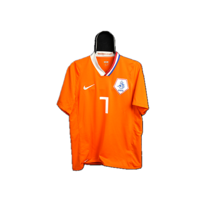 Netherlands 2008-2009 #7 V. Persie M Home Football Shirt