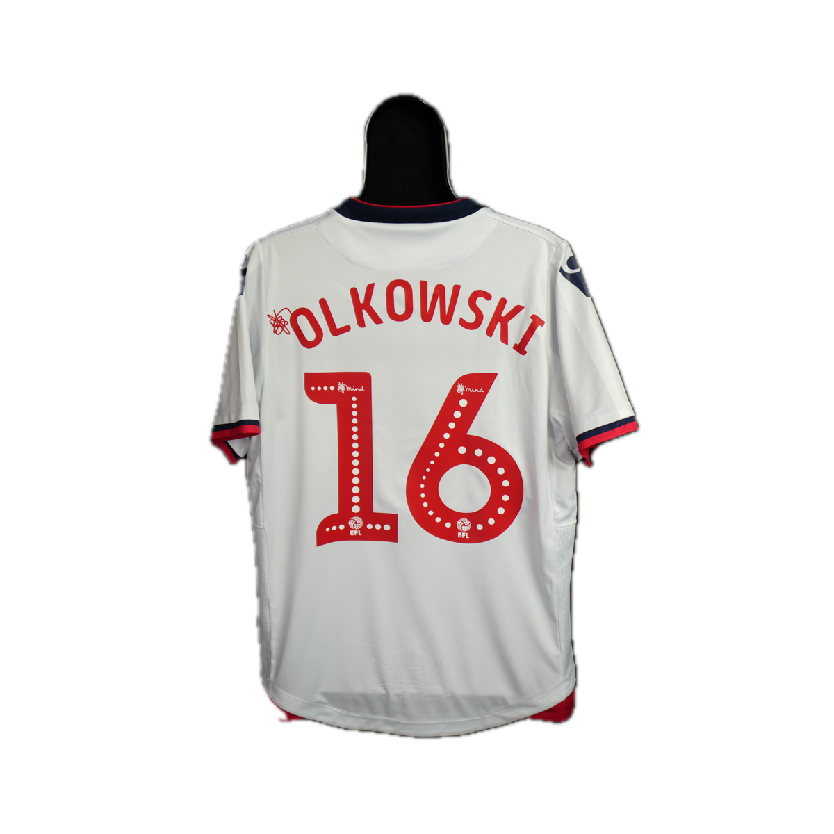 Bolton Wanderers 2018-2019 #16 Olkowski L Home Football Shirt