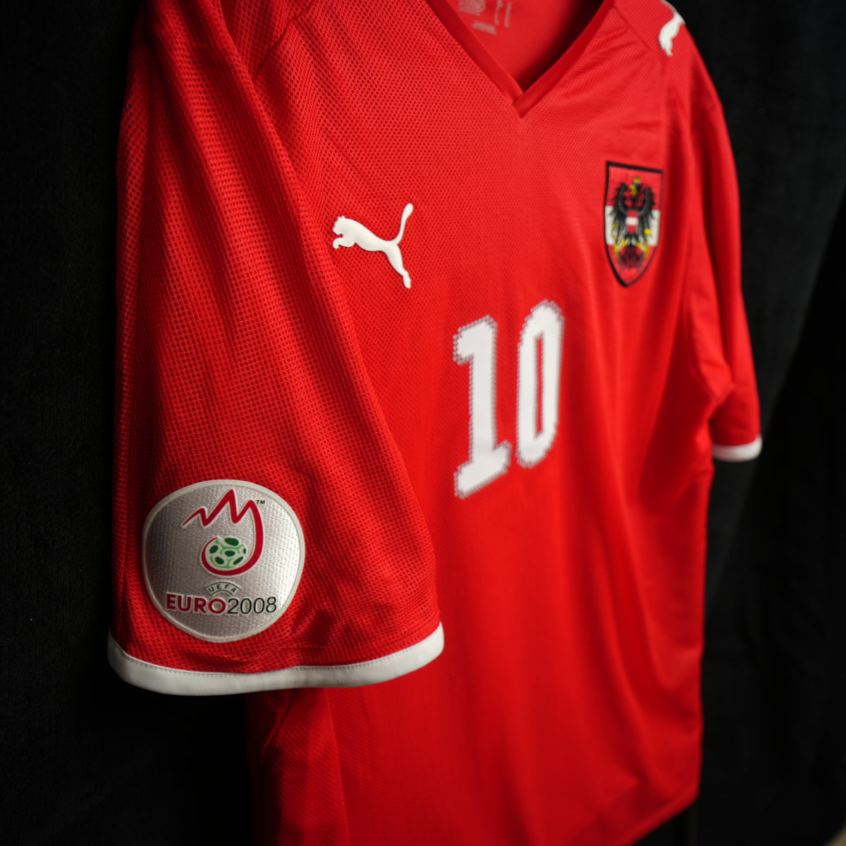 Austria 2008-2010 #10 Ivanschitz XL Home Football Shirt