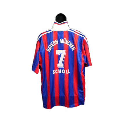 Bayern Munich 1995-1997 #7 Scholl XL Home Football Shirt