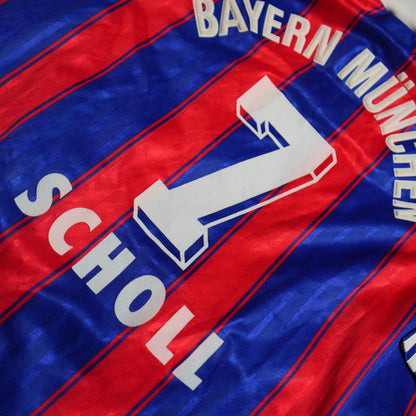 Bayern Munich 1995-1997 #7 Scholl XL Home Football Shirt