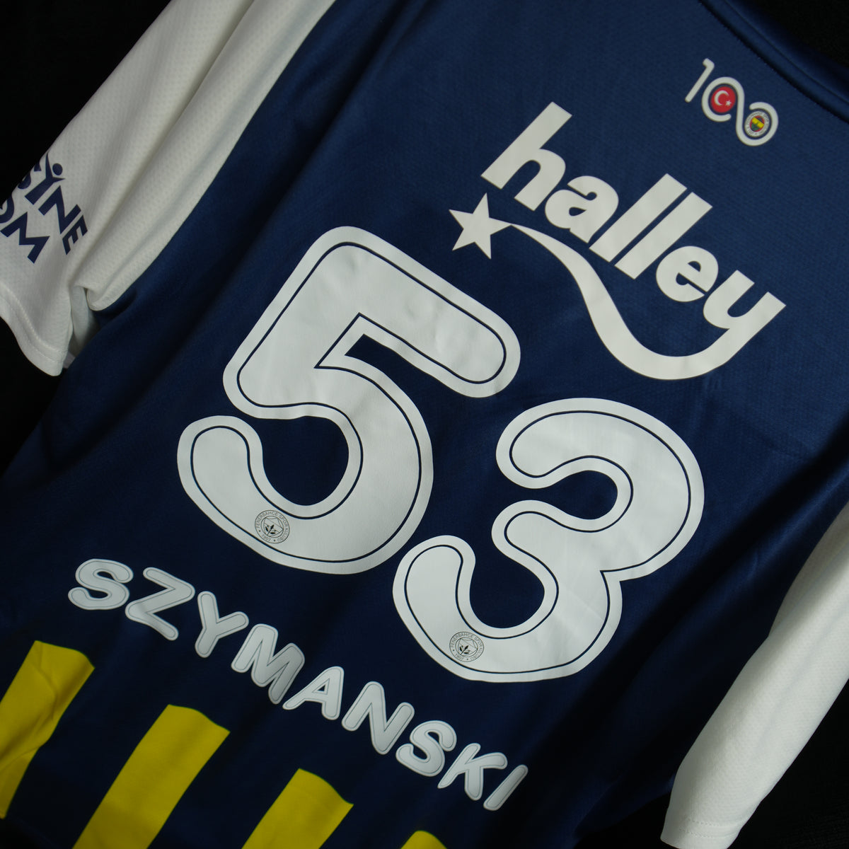 Fenerbahce 2023-2024 #53 Szymański XXL Home Football Shirt