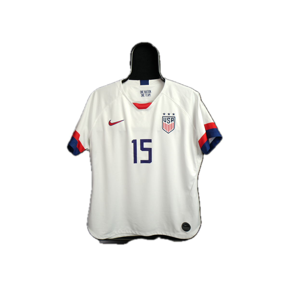 USA 2019-2020 #15 Rapinoe Women XL Home Football Shirt