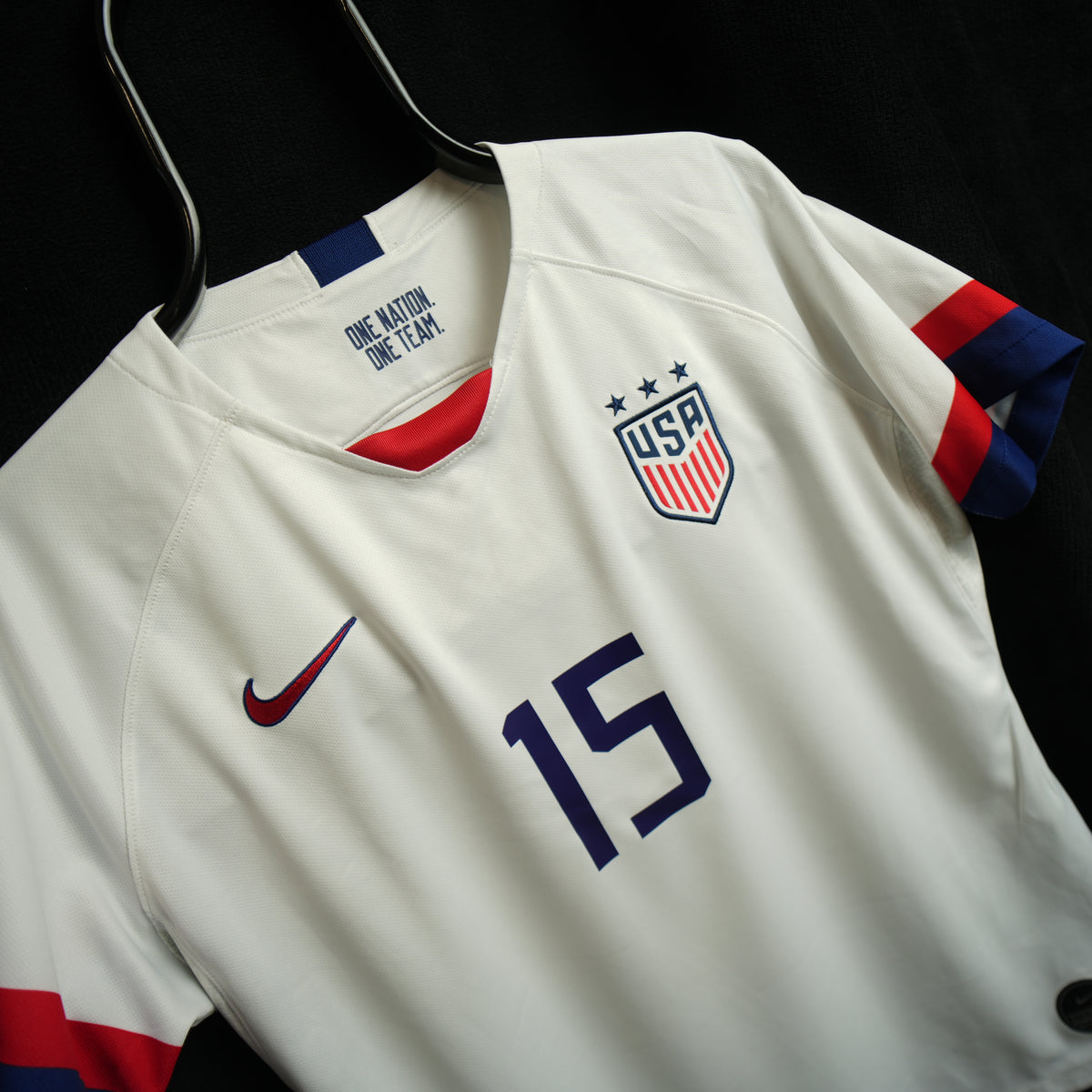 USA 2019-2020 #15 Rapinoe Women XL Home Football Shirt