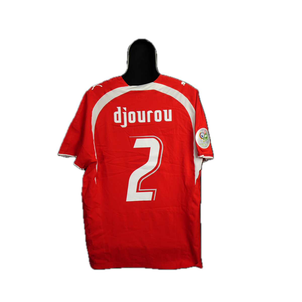 Switzerland 2006-2008 #2 Djourou XL Home Football Shirt