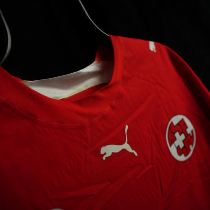 Switzerland 2006-2008 #2 Djourou XL Home Football Shirt
