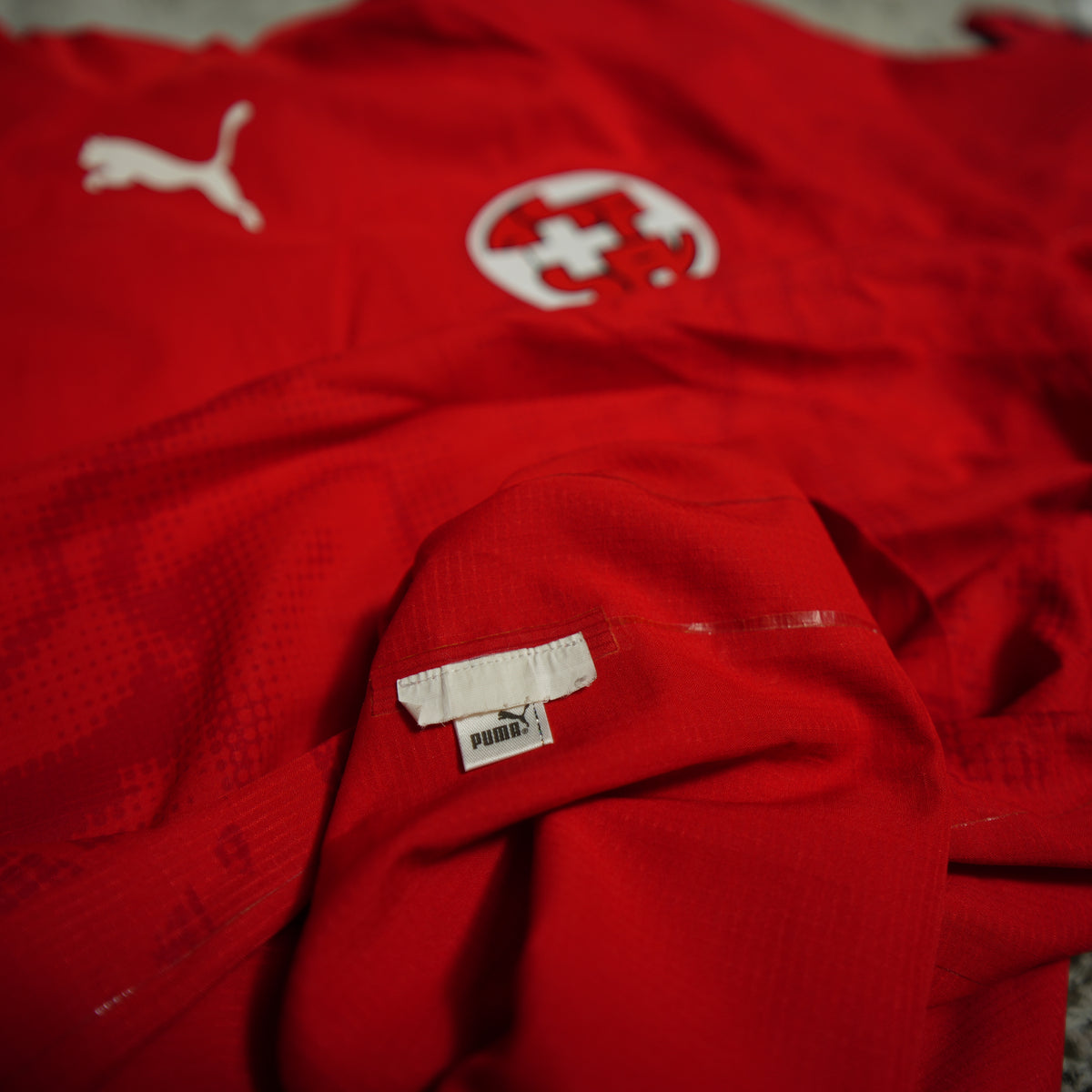Switzerland 2006-2008 #2 Djourou XL Home Football Shirt