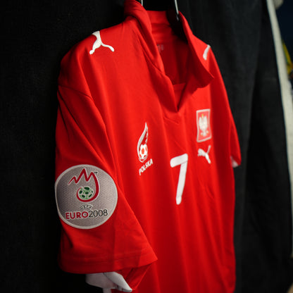 Poland 2007-2009 #7 Smolarek XL Home Football Shirt