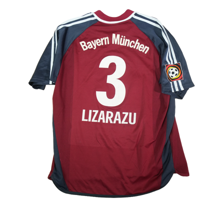 Bayern Munich 2001-2002 #3 Lizarazu XL Away Football Shirt