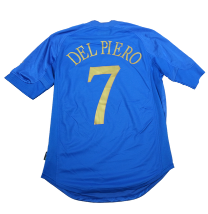 Italy 2004-2005 #7 Del Piero M Home Football Shirt