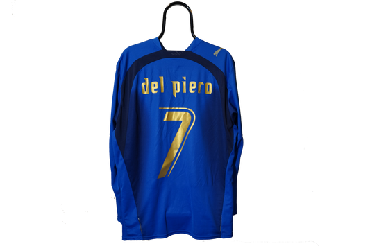 2006 - 2007 Italy #7 Del Piero Long Sleeve Football Shirt puma XL men