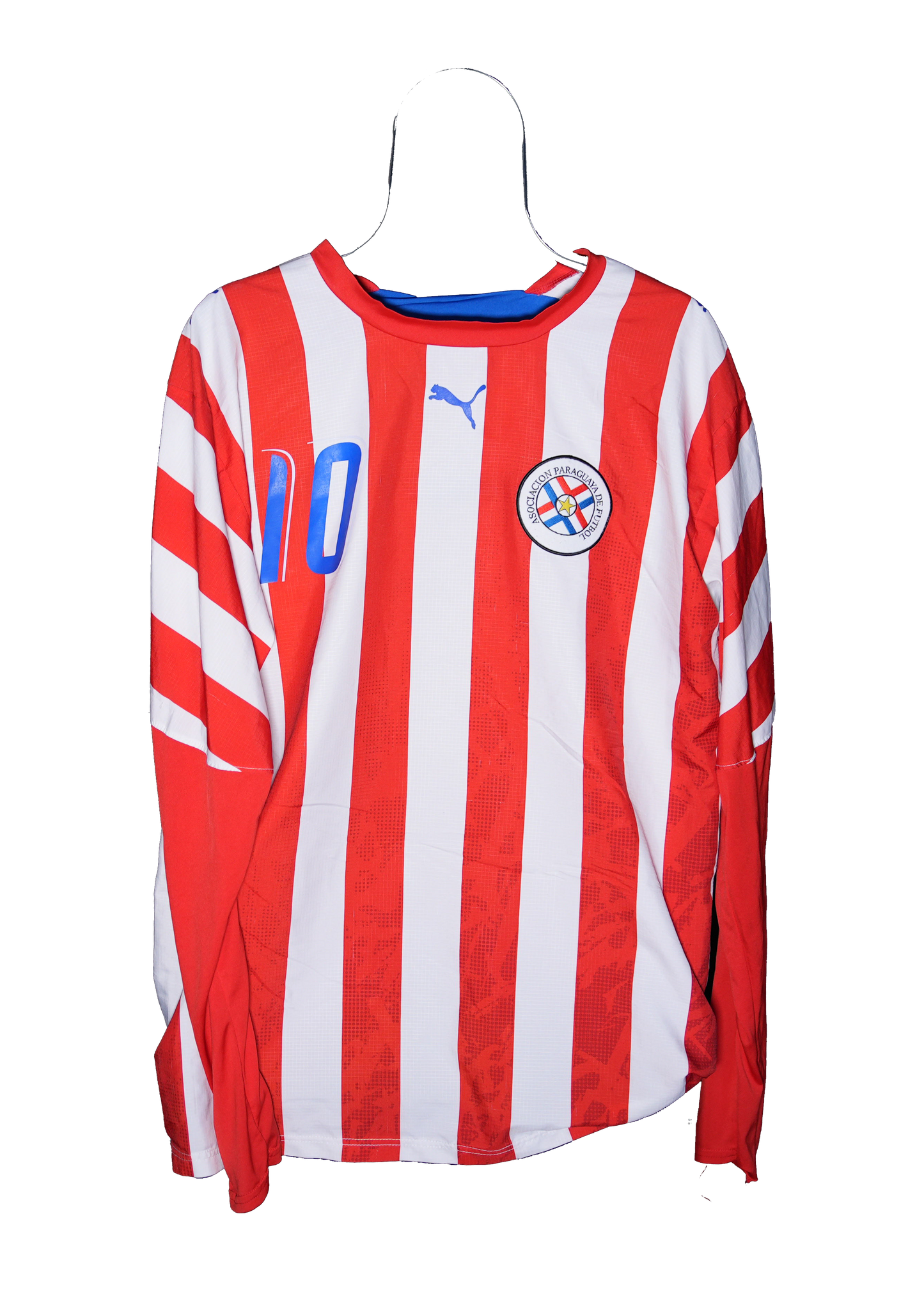 Paraguay 2006 - 2007 - home - #10 Dos Santos - Long Sleeve - L - football shirt