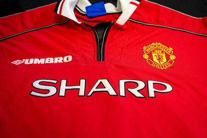 1998 - 2000 Manchester United Home #6 Stam Football Shirt Umbro 2XL 78/1