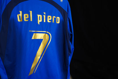 2006 - 2007 Italy #7 Del Piero Long Sleeve Football Shirt puma XL men