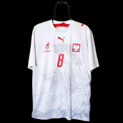 2006 2007 Poland Home #8 Krzynówek Football Shirt Puma XL men