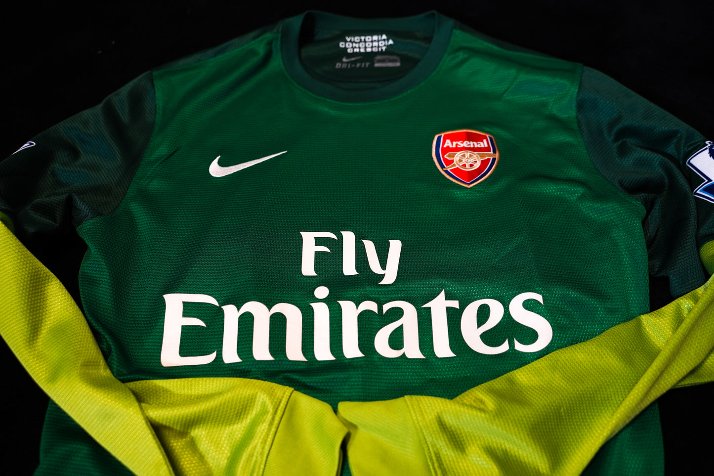 2012 2013 Arsenal Goalkeeper #21 Fabiański Football Shirt M men Nike 479307-302
