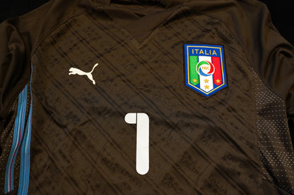 2009 2010 Italy #1 Buffon Goalkeeper Bronze Long Sleeve Puma