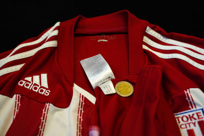 2010 2011 Stoke City #22 Carew Home Adidas Football Shirt L P46709