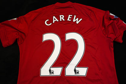 2010 2011 Stoke City #22 Carew Home Adidas Football Shirt L P46709
