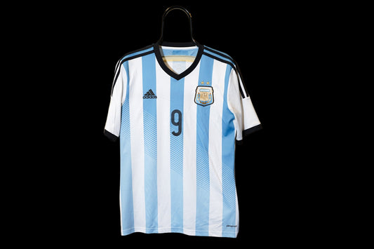 2013 2014 Argentina #9 Higuain home Football Shirt Adidas M men G74569