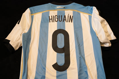 2013 2014 Argentina #9 Higuain home Football Shirt Adidas M men G74569