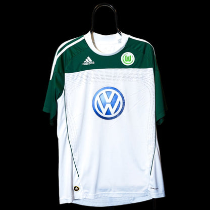 2010 2011 Vfl Wolfsburg #18 Mandzukic home L men Adidas Football Shirt U40807