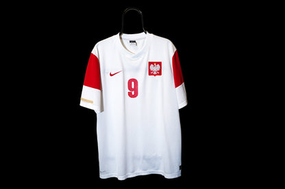 2010 2011 Poland #9 Lewandowski Home Nike 2XL Football Shirt 377474-105