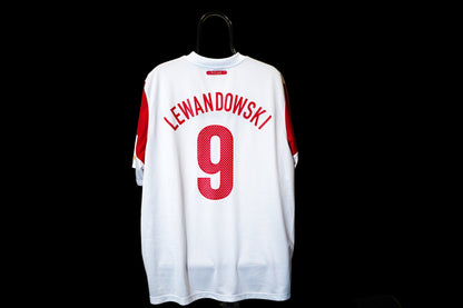 2010 2011 Poland #9 Lewandowski Home Nike 2XL Football Shirt 377474-105