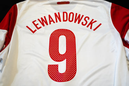 2010 2011 Poland #9 Lewandowski Home Nike 2XL Football Shirt 377474-105