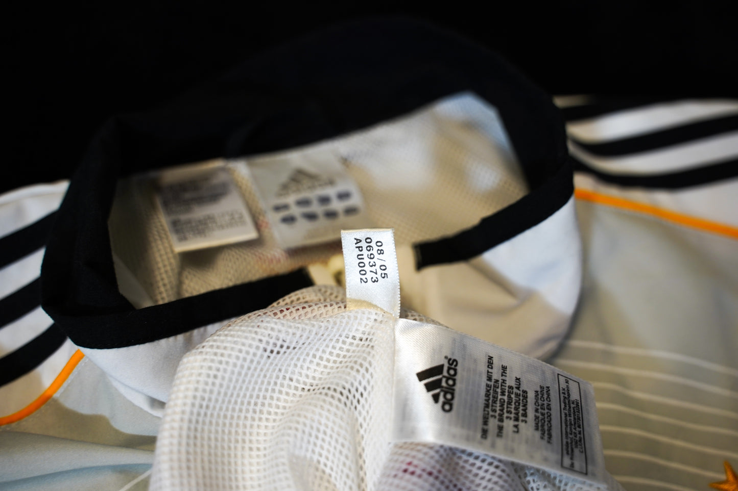 2006 2007 Training Jacket – White Zip-Up Sweatshirt Adidas Long Sleeve – 069373