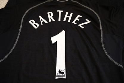 Manchester United 2000 2002 Målmand #1 Barthez Umbro Fodboldtrøje L