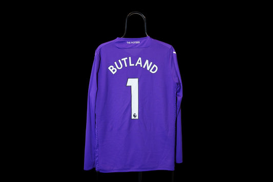 2018 2019 Stoke City Goalkeeper #1 Butland Macron L Purple