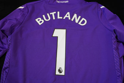 2018 2019 Stoke City Goalkeeper #1 Butland Macron L Purple