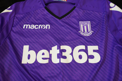 2018 2019 Stoke City Goalkeeper #1 Butland Macron L Purple