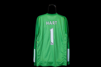 2013 2014 Manchester City #1 Hart Målmand Nike Grøn M herre