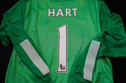 2013 2014 Manchester City #1 Hart Målmand Nike Grøn M herre