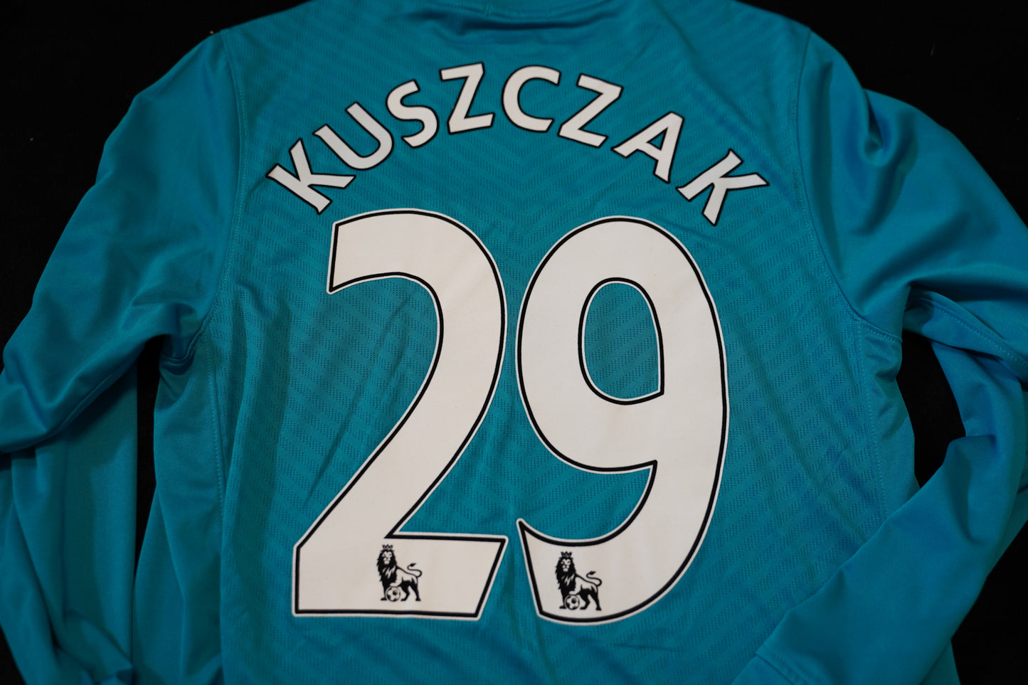2009 - 2010 Manchester United Goalkeeper #29 Kuszczak Turquoise 355096-358
