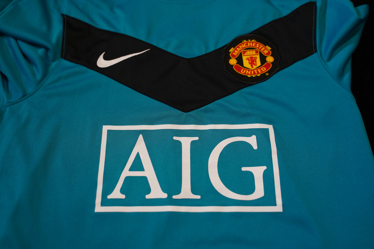 2009 - 2010 Manchester United Goalkeeper #29 Kuszczak Turquoise 355096-358