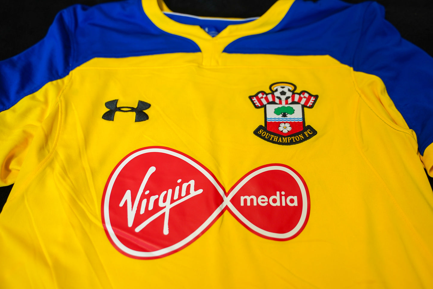 2018 2019 Southampton #35 Bednarek Under Armour Away Yellow S