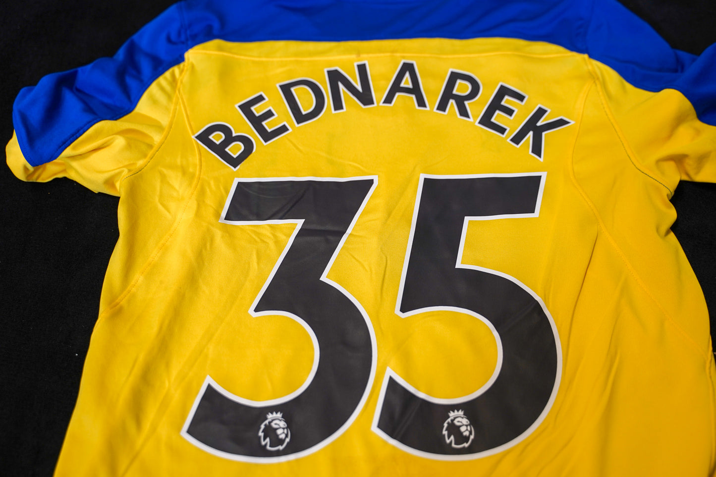 2018 2019 Southampton #35 Bednarek Under Armour Away Yellow S