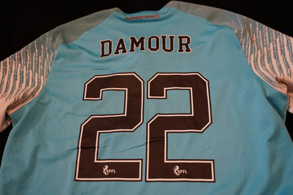 2020 2021 Heart Of Midlothian Away #22 Damour Football Shirt Umbro 2XL