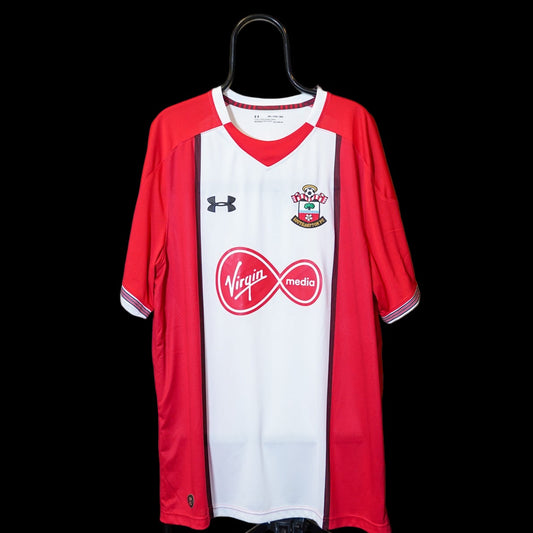 2017 2018 Southampton #35 Bednarek Home Football Shirt Under Armour 3XL