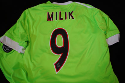 2015 2016 Ajax Amsterdam #9 Milik Football Away shirt + short FULL KIT M S08206