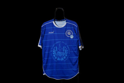 El Salvador 2009 2011 National Team Mitre M Home Football Shirt