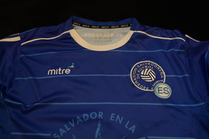 El Salvador 2009 2011 National Team Mitre M Home Football Shirt