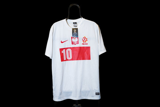 2012 2014 Poland #10 Zieliński Football Shirt Nike Fan Version L men 450510-105